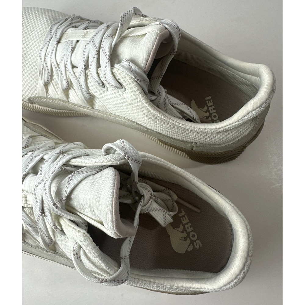 Sorel Women's Out 'N About Lace up Shoes Low Sneakers Ivory Off White Size 10 - Picture 9 of 15